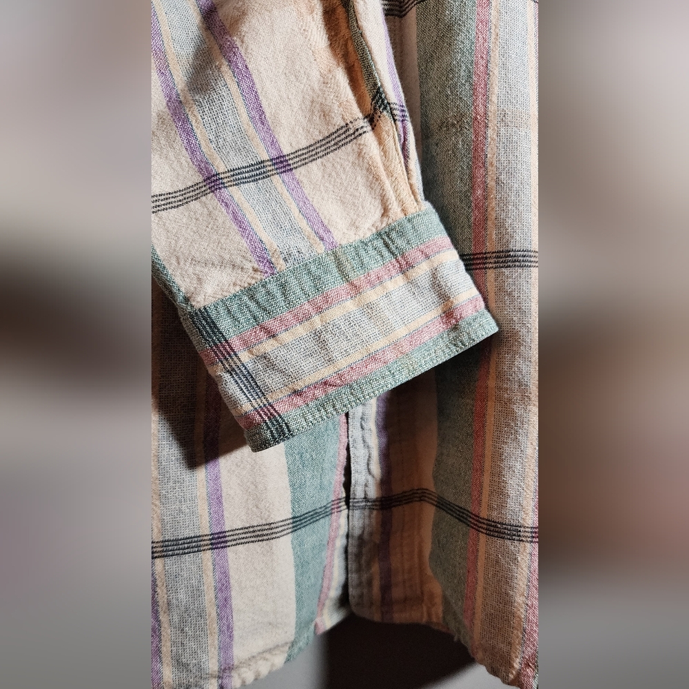 Vintage RIGGINS Special Issue “All Seasons” Cotton Plaid Button Down Shirt - Picture 6 of 12